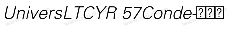 UniversLTCYR 57Conde字体转换